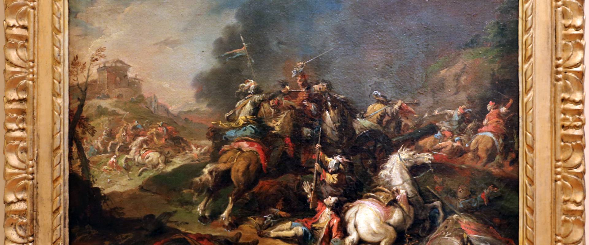 Nicola bertuzzi, scena di battaglia, 1750-70 ca. 01 foto di Sailko